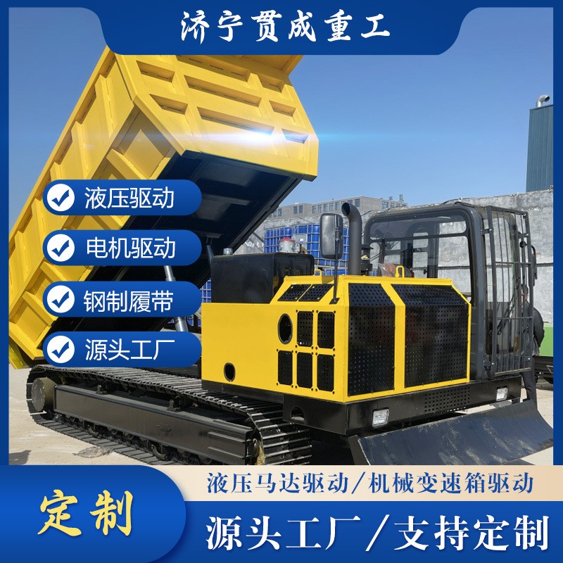 大型履带运输车 钢制履带液压驱动 载重10吨 20吨底盘总成图2