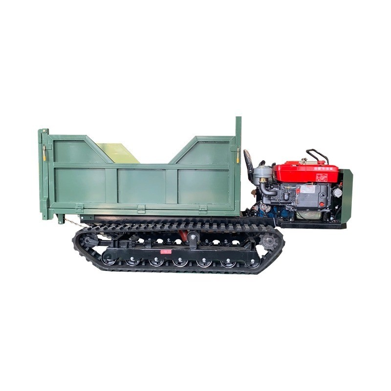 爬山虎运输车 工程橡胶履带柴油液压自卸车 山区搬运履带式运输车图5