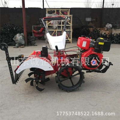 新型四驱微耕机手扶式柴油田园管理机四驱后旋农用旋耕机工厂直销