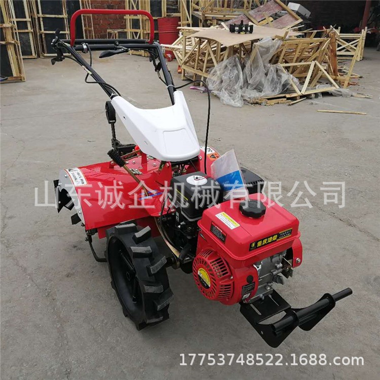 济宁批发小型四驱微耕机农用田园管理机大棚用开沟培土机一机多用图4