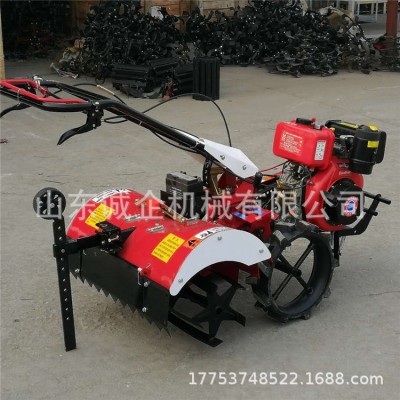 济宁批发小型四驱微耕机农用田园管理机大棚用开沟培土机一机多用