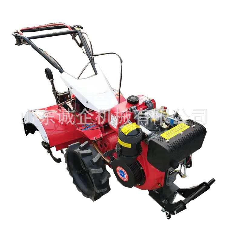 柴油款小型手扶式田园四驱微耕机 诚企常年批发农用开沟回填培土图5