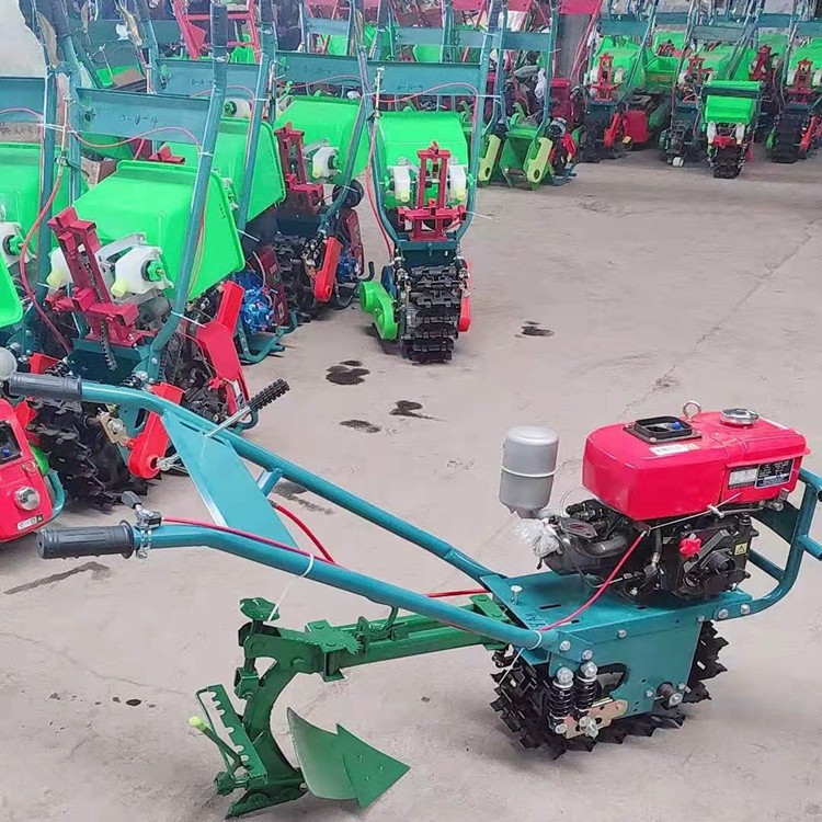 180水冷柴油链轨式微耕机 开荒大马力翻地犁地机 履带式旋耕机图2