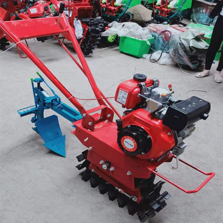 180水冷柴油链轨式微耕机 开荒大马力翻地犁地机 履带式旋耕机图3