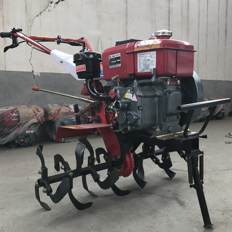 水冷柴油微耕机 两驱手扶式犁地旋耕机 大棚管理开沟起垄除草机械图4
