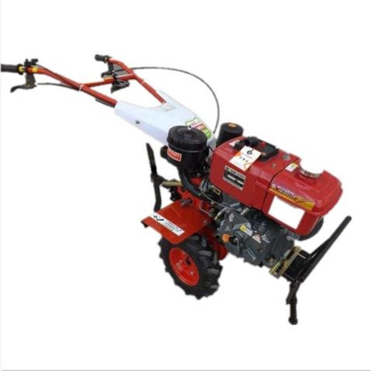 水冷柴油微耕机 两驱手扶式犁地旋耕机 大棚管理开沟起垄除草机械图5