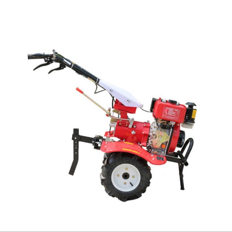 省油轻便手扶式微耕机 水冷柴油旋耕犁地耕地机 大棚开沟起垄设备图5