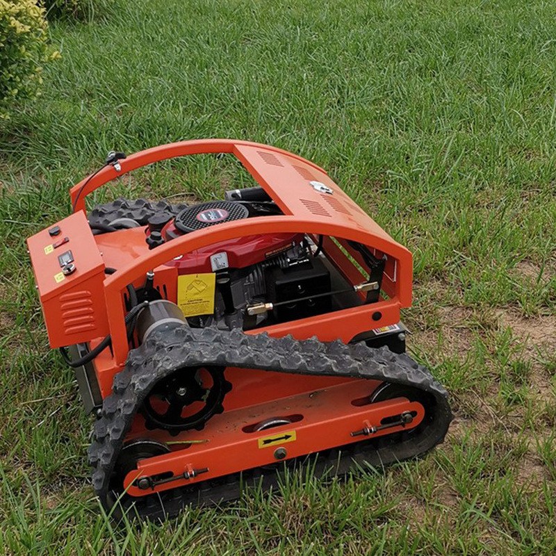 遥控式履带割草机 智能无线操作除草机 农用草场割草机价格图2