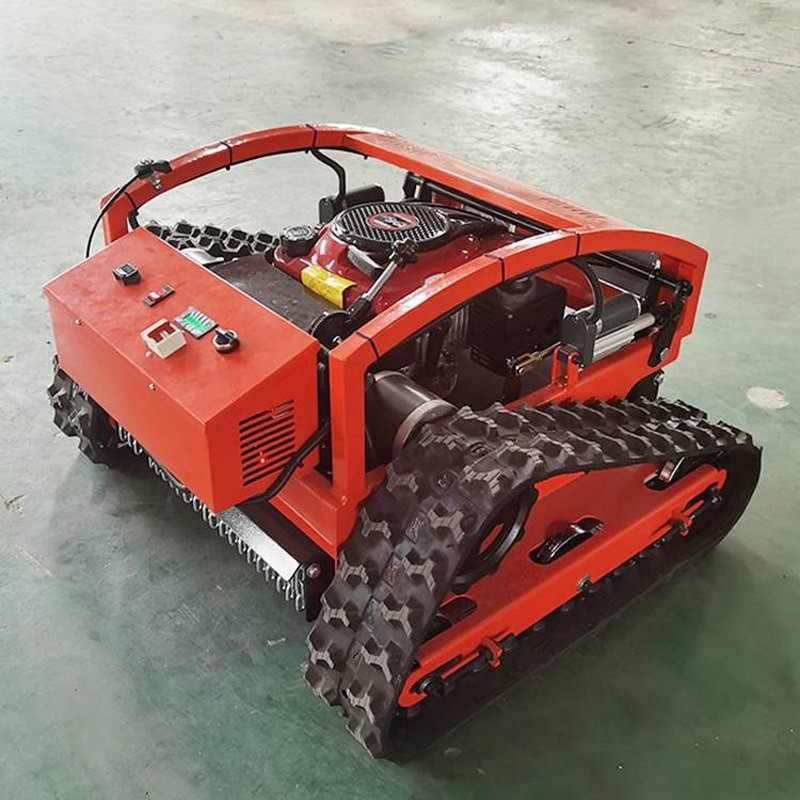 遥控式履带割草机 智能无线操作除草机 农用草场割草机价格图4