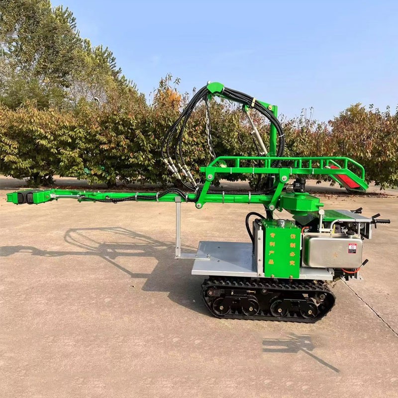小型履带自走式果干果树振动摇树机 各种坚果采摘摇果机收获机图2