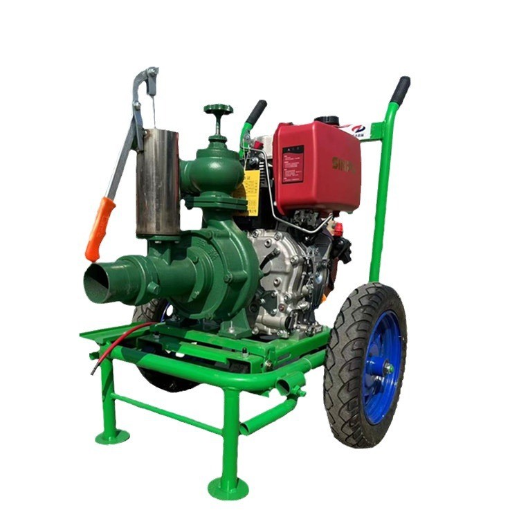 农田浇灌3寸喷灌泵 双叶轮扬程120米风冷柴油高扬泵图5