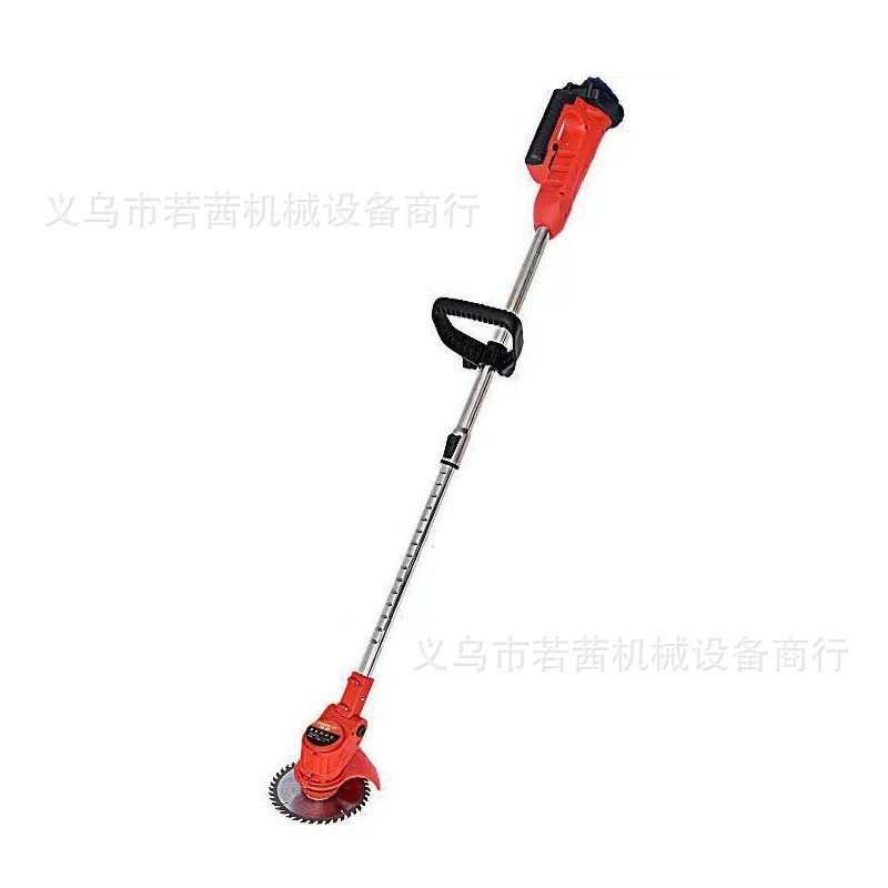 高品质21V无刷电机修剪器电池带折叠和电池显示无绳电动割草机配图4