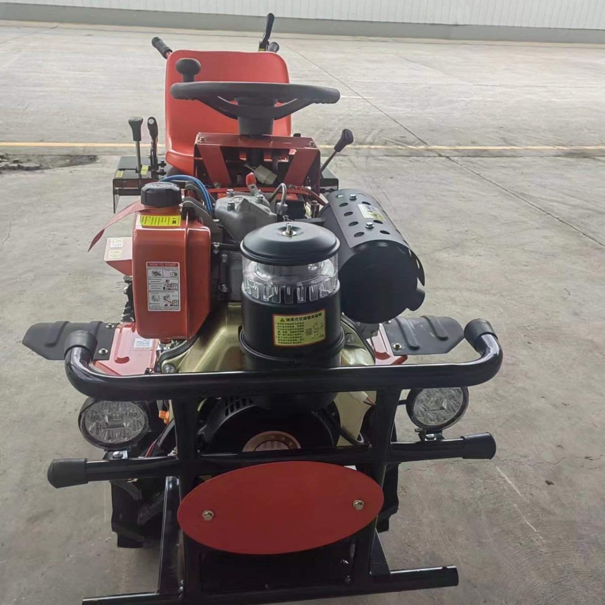 农用四驱乘坐式微耕机家用小型耕犁地旋耕机柴油座驾式微耕机图2