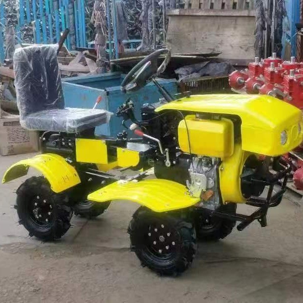 农用四驱乘坐式微耕机家用小型耕犁地旋耕机柴油座驾式微耕机图5