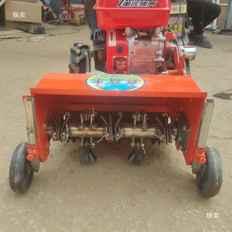 单轴微微耕机小型汽油家用四冲程大马力新款除草耕松土开沟一体机图2