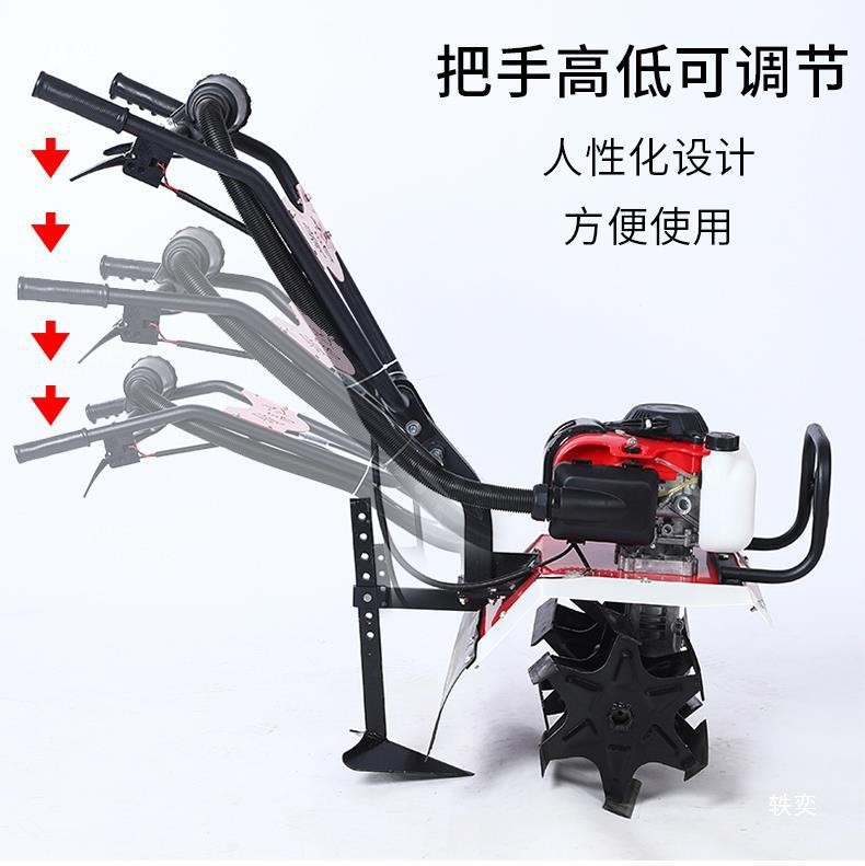 多功能微耕机旋耕机手推汽油松土机农田翻地开沟机果园除草机