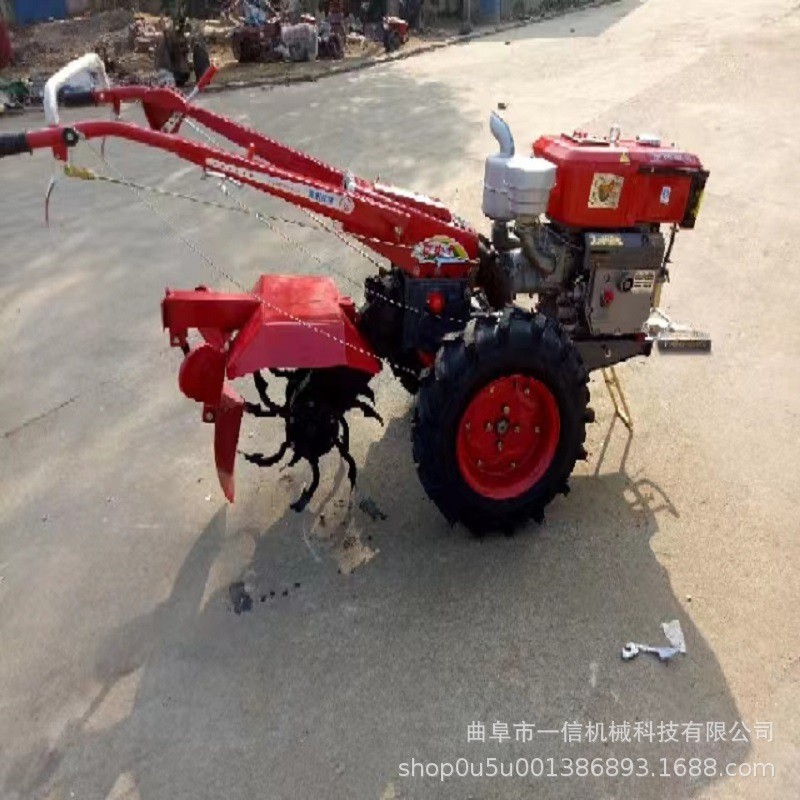 两轮手扶拖拉机多种用途可带犁除草15马力121底盘图2