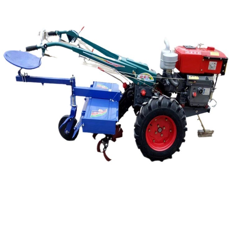 8马力101底盘农用两轮手扶拖拉机多种用途可带犁除草图5