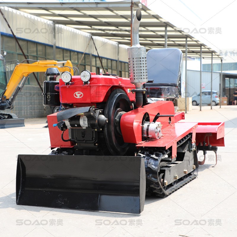 源头工厂生产履带农耕机水旱两用履带旋耕机50马力田园管理机图2