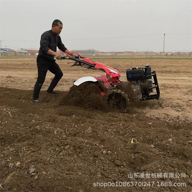小型多功能开沟耕地机 汽油柴油家用农用除草耕地旋耕机图4