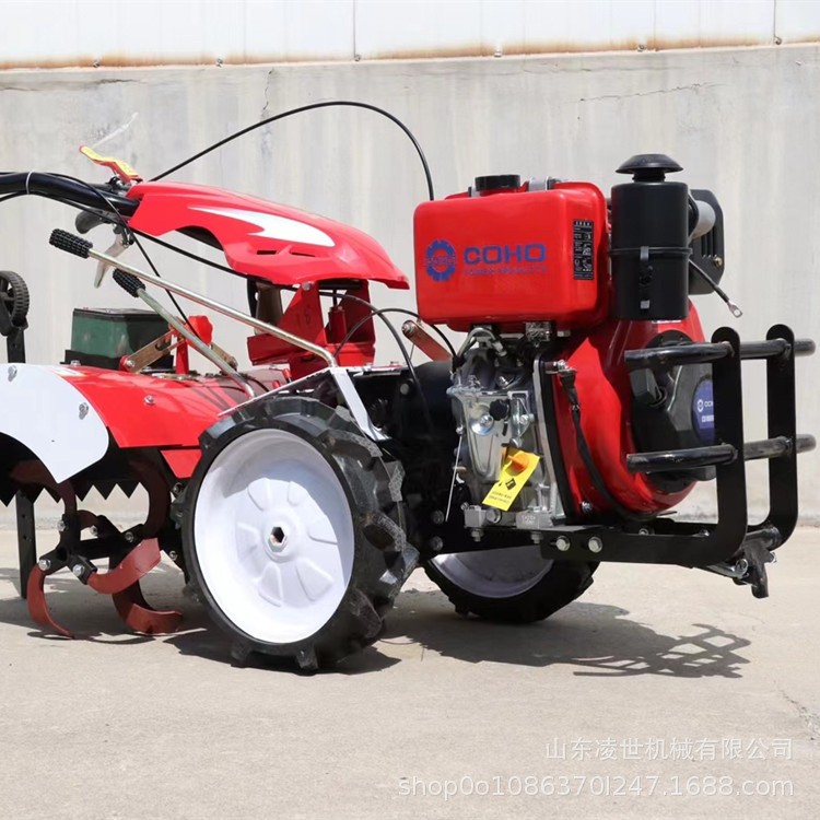 履带式微耕机 大棚果园旋耕开沟机 小型家用农用耕地旋耕机图4