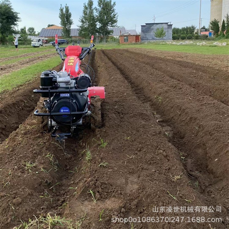 履带式微耕机 大棚果园旋耕开沟机 小型家用农用耕地旋耕机图2