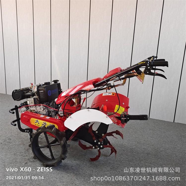 履带式微耕机 大棚果园旋耕开沟机 小型家用农用耕地旋耕机
