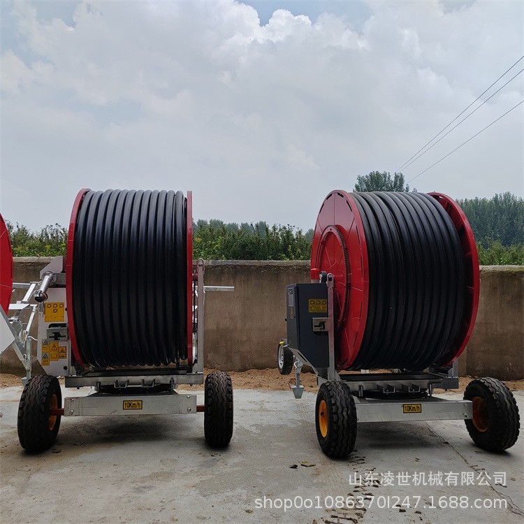 绞盘式喷灌机 浇地神器灌溉设备 大型多喷头全自动移动式喷灌浇地图3