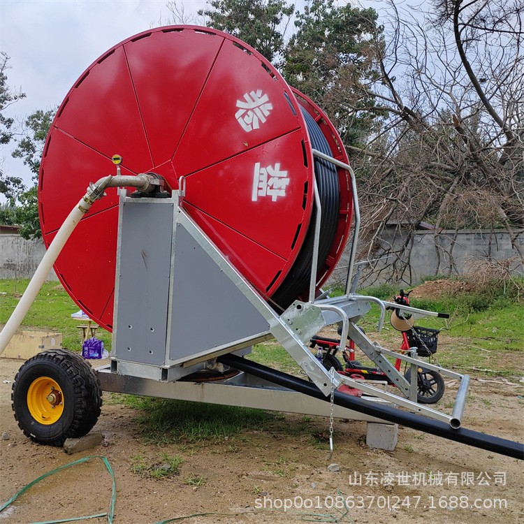 绞盘式喷灌机 浇地神器灌溉设备 大型多喷头全自动移动式喷灌浇地图4
