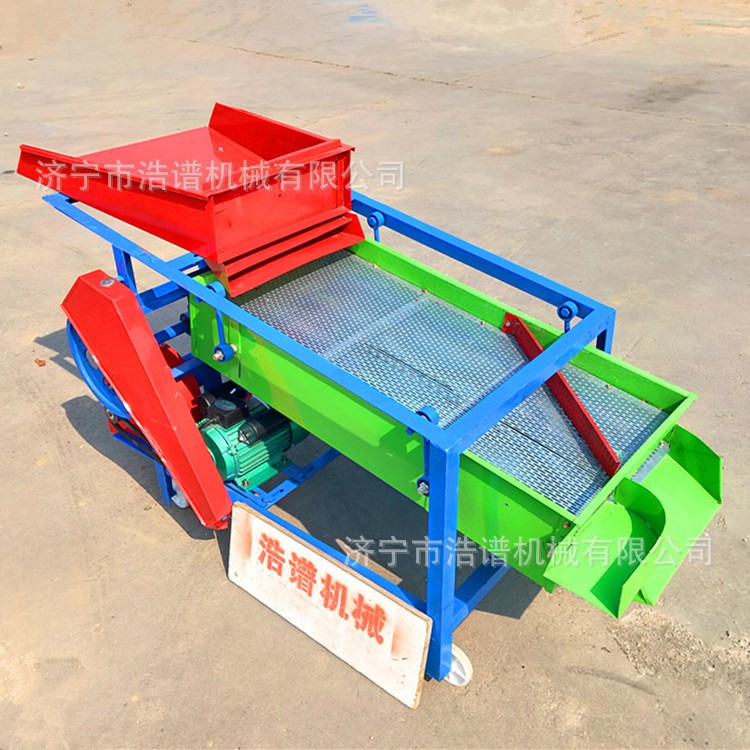 家用单相电芝麻大豆除杂筛选机 水稻去秸秆清选机 双层菜籽风选机图2