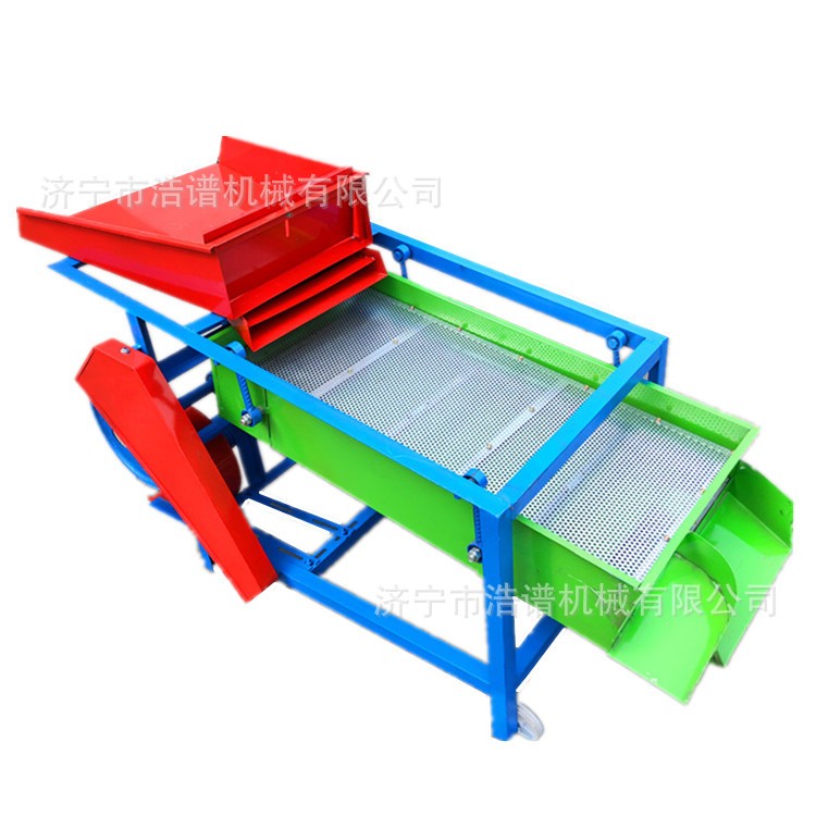 家用单相电芝麻大豆除杂筛选机 水稻去秸秆清选机 双层菜籽风选机图5