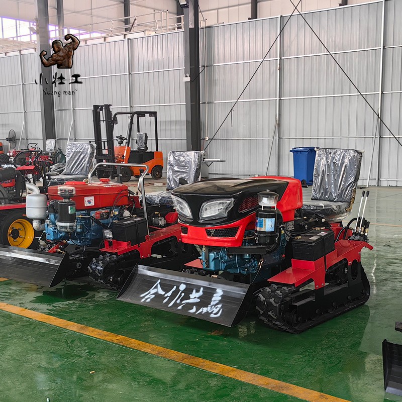 小壮工40马力草莓开沟机 多功能二行玉米楼播种开施肥一体机图3