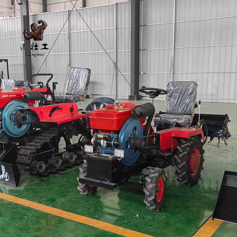 双缸38马力柴油开施肥旋耕机 三铧犁翻地机加小麦楼播种机图2