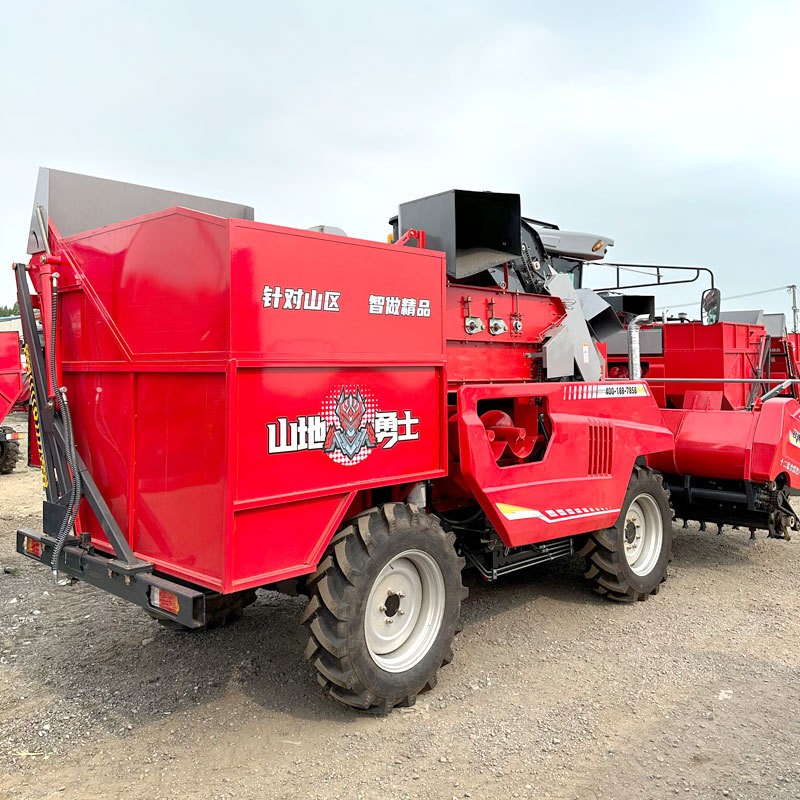 新款多功能四行玉米收获机收割机联合收获一体机两行三行秸秆换田图4