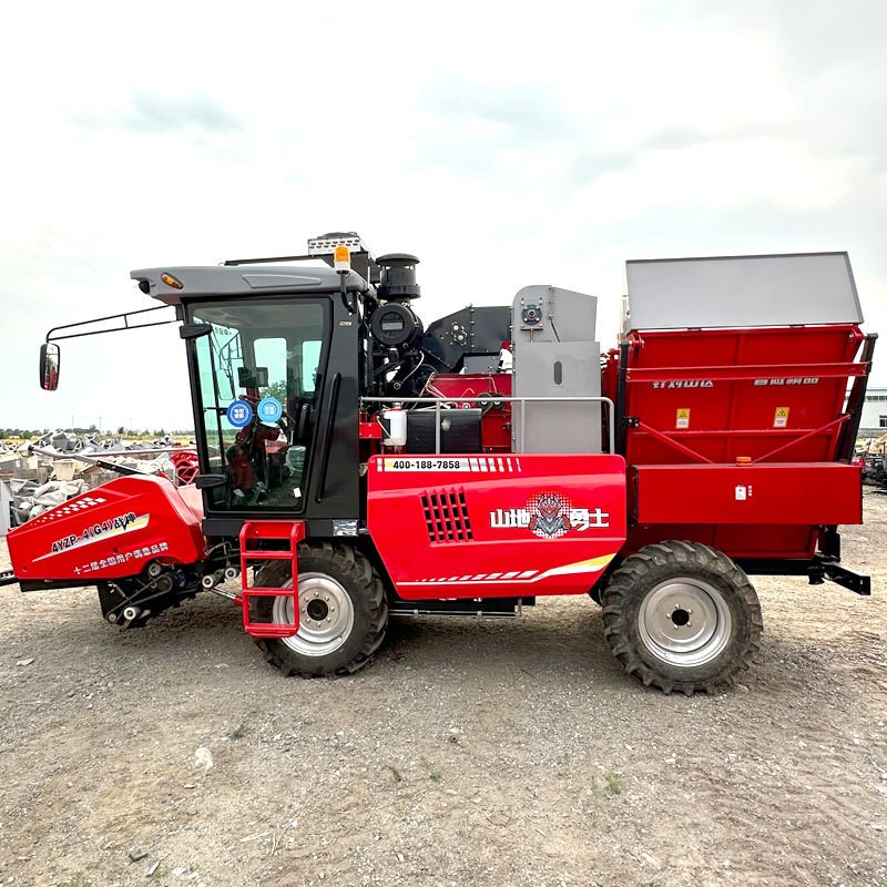 新款多功能四行玉米收获机收割机联合收获一体机两行三行秸秆换田图2