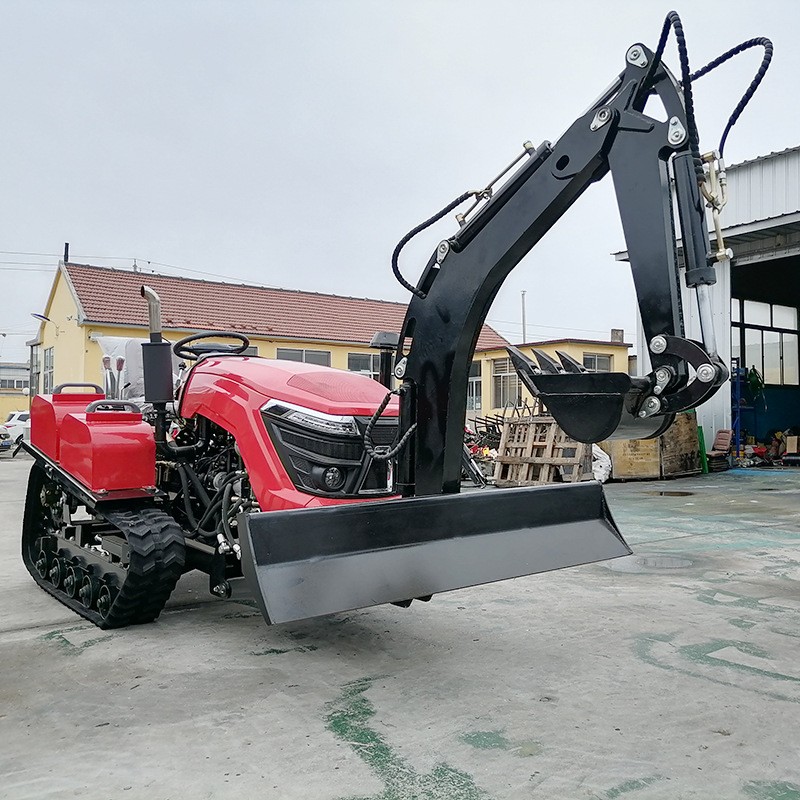 厂家批发土壤耕整机械20-120马力多功能一体机履带式旋耕机带挖机图4