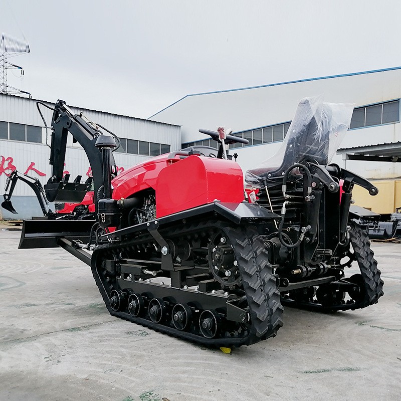 厂家批发土壤耕整机械20-120马力多功能一体机履带式旋耕机带挖机图5