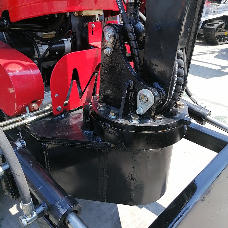 批发果园农机开沟回填田园微耕机多功能水旱两用履带拖拉机带挖机图4