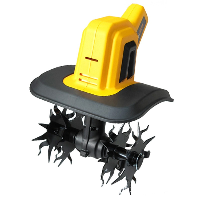 20V微耕机小型家用松土机手持式电动锄头花园菜地大棚旋耕机4四刀图5