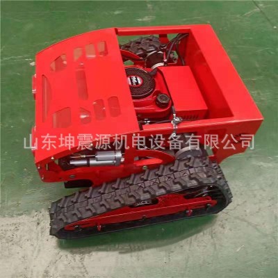 履带式智能遥控割草机 小型草坪修剪机 汽油多功能除草机