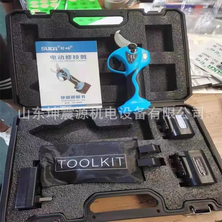 现货直销电动修枝剪 果园苗木修枝剪新款3.2cm无线修枝剪电动剪图3