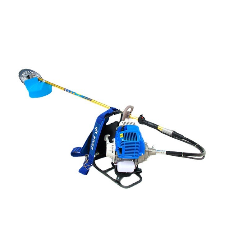 重庆两四二冲程砍坝草机烧纯汽油割草背负斜跨式多功能打园林荒地图5