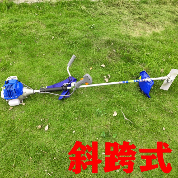 重庆两四二冲程砍坝草机烧纯汽油割草背负斜跨式多功能打园林荒地图3