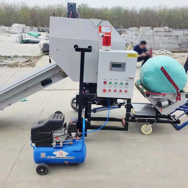 全自动打捆机青储打包机青贮机饲料牧草玉米秸秆打捆包膜一体机图4