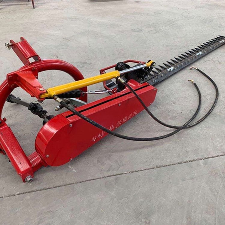 新款加固方形往复式割草机 牧草收割机 拖拉机带刀条割 鸿琪机械图4