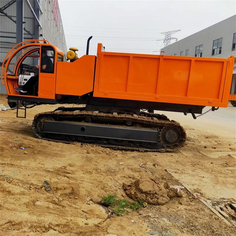 履带运输车爬墙虎10吨 果园木材运输工程农用小型工程运料自卸车图4