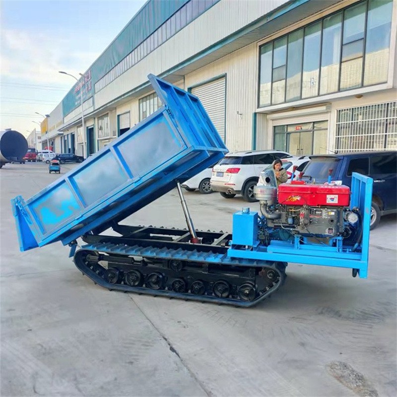 履带运输车爬墙虎10吨 果园木材运输工程农用小型工程运料自卸车图2