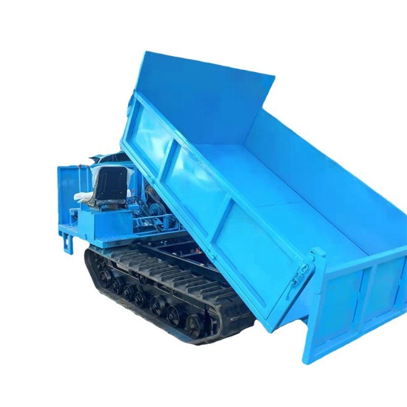 履带运输车爬墙虎10吨 果园木材运输工程农用小型工程运料自卸车图5