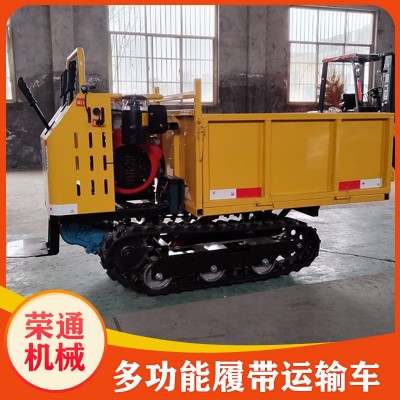 履带运输车爬墙虎10吨 果园木材运输工程农用小型工程运料自卸车