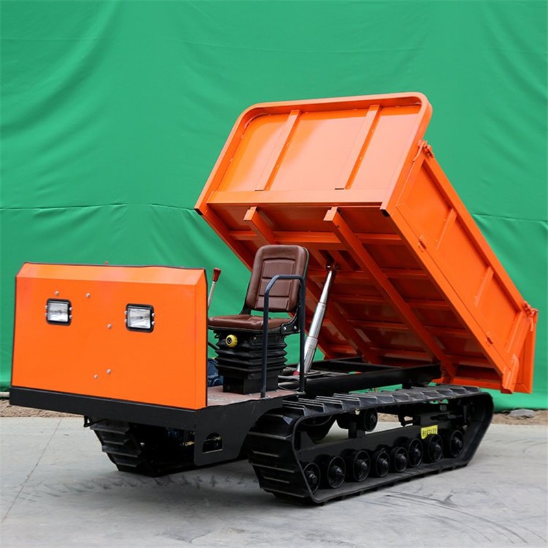 履带运输车果园农用山地一吨爬坡工程全地形座驾式小型履带自卸车图2